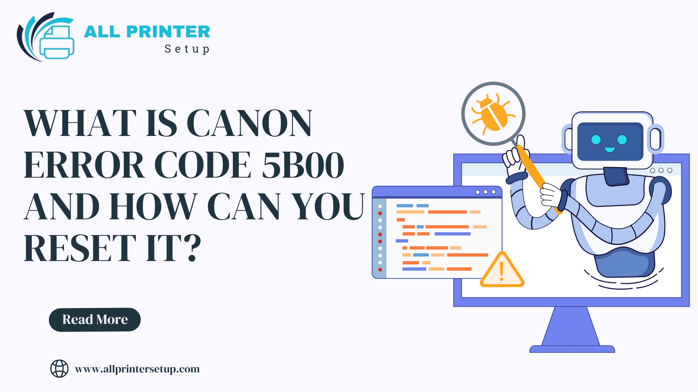 Canon Error Code 5B00